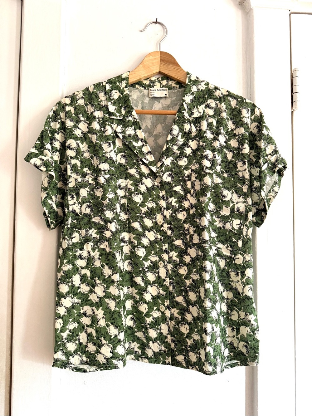Frank & Oak Linen-Blend Button-up Blouse